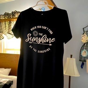 Navy blue tee shirt dress